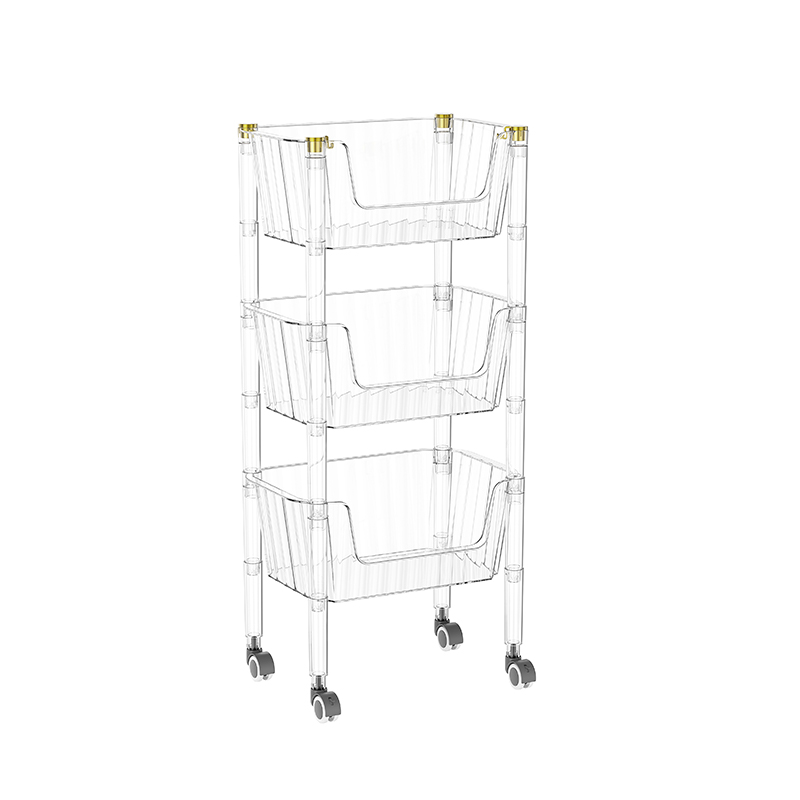 Wyczyść 3-szufladowy wózek narzędziowy z kółkami